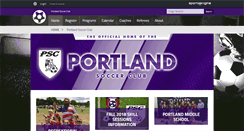 Desktop Screenshot of portlandtnsoccerclub.com